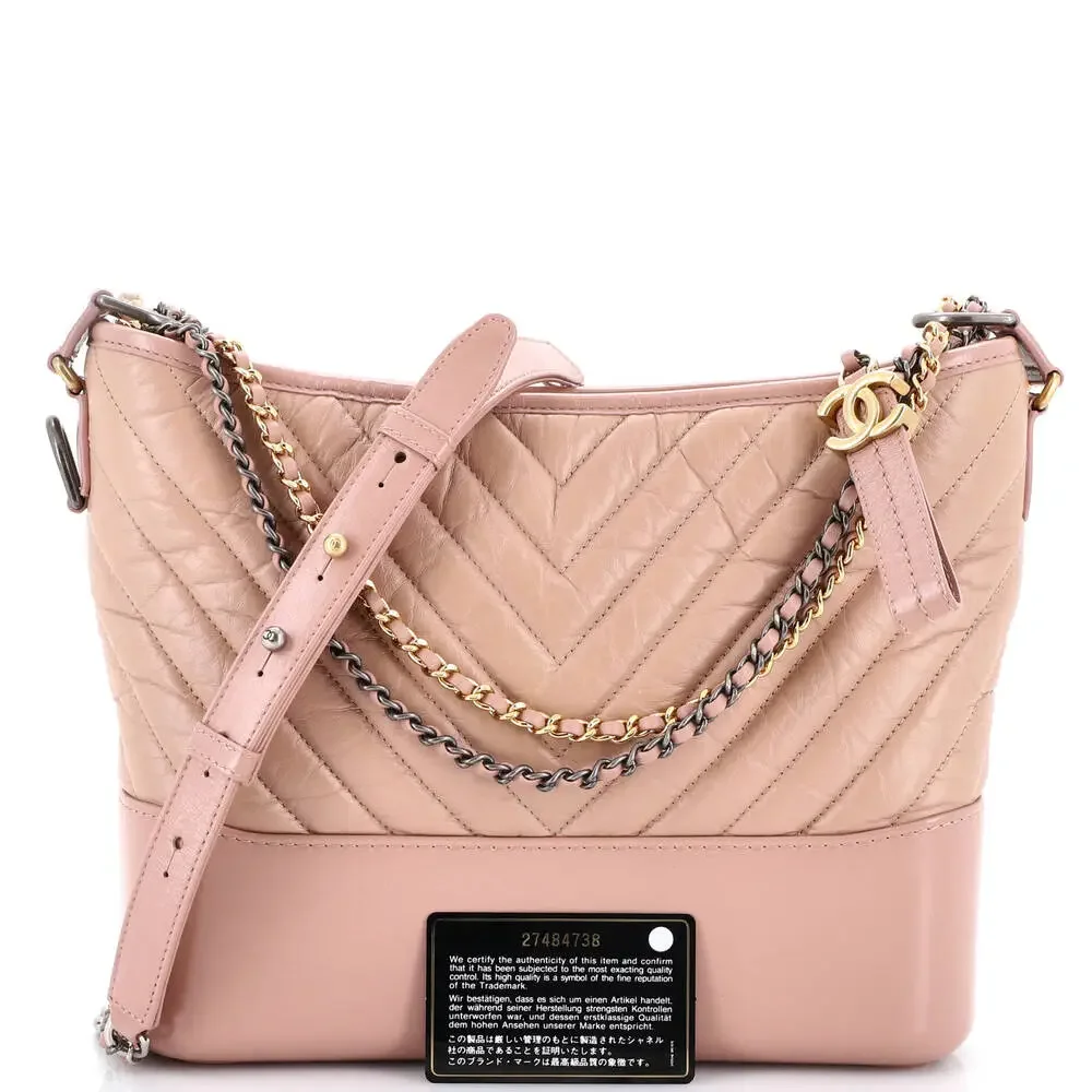 Chanel Gabrielle Hobo Chevron Aged #258459C24B - Picture 2 of 7